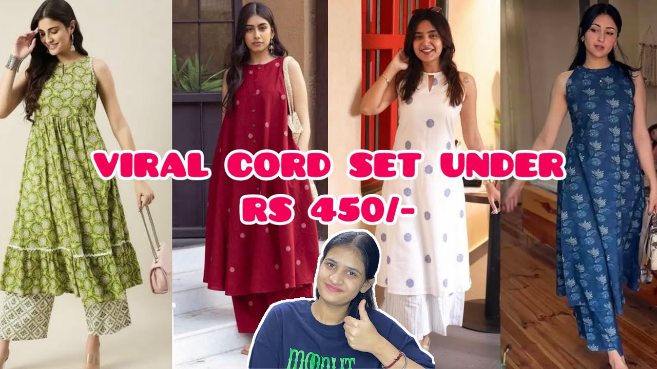 MEESHO Summer Cord Set ☀️Under ₹450 | Viral Cotton Cord Set | Budget Friendly Fashion🫶🏻
