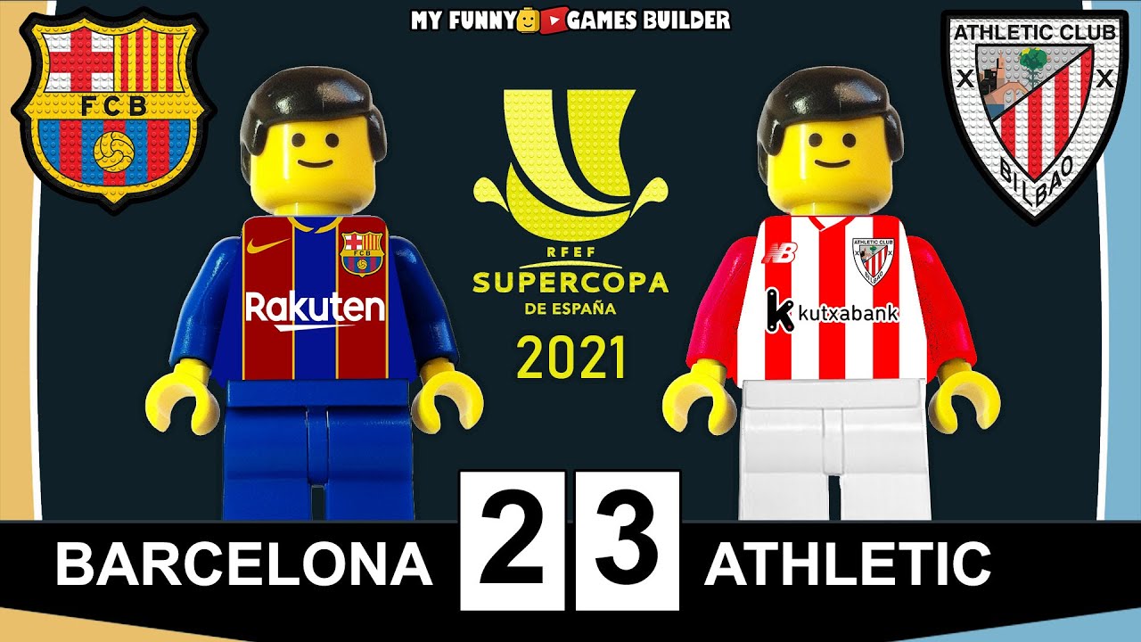 Supercopa de España Final 2021 • Barcelona vs Athletic Club Bilbao 2-3 🏆 • All Goals Lego Football