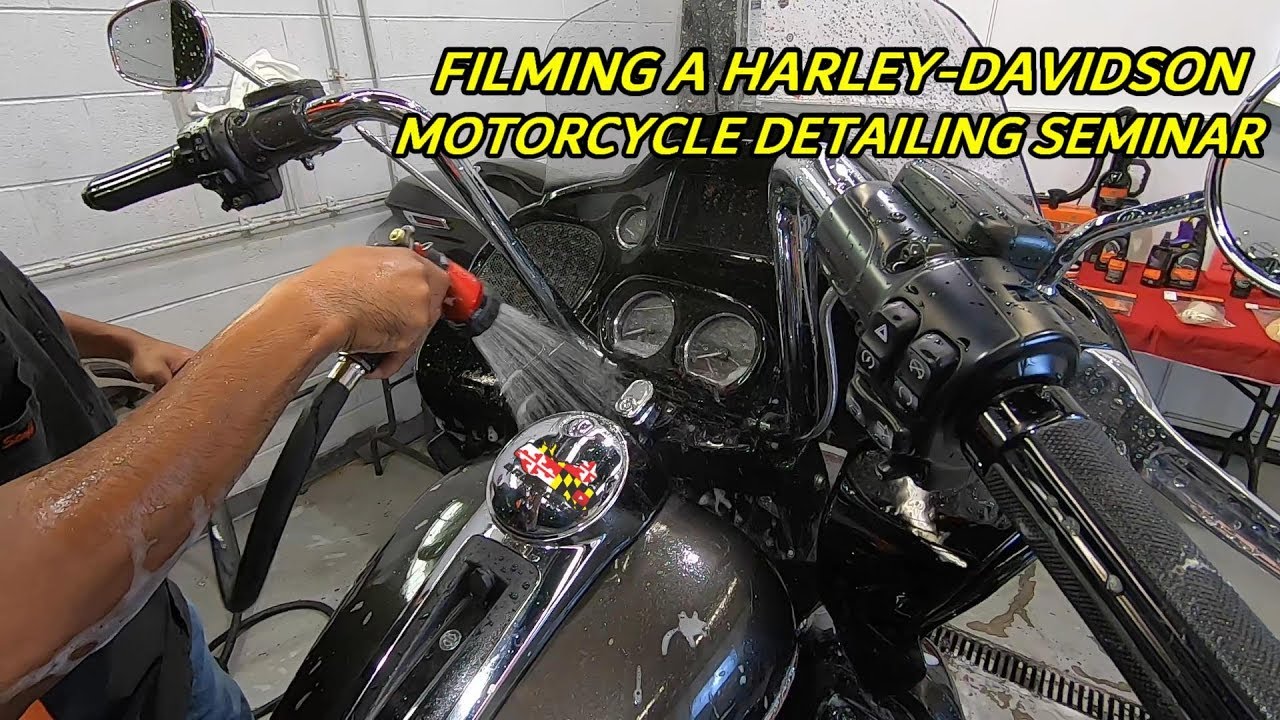 Filming A Harley-Davidson Motorcycle Detailing Seminar