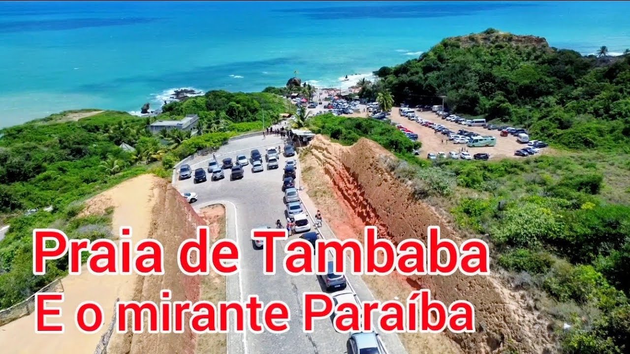 PRAIA DE TAMBABA E O MIRANTE CONDE PARAÍBA BRASIL
