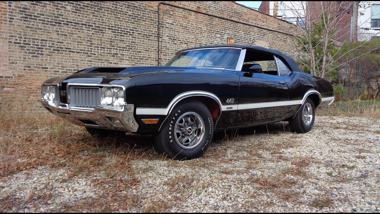 1970 Oldsmobile Cutlass 442 W-30 Convertible 4 Speed Black & Ride on My Car Story with Lou Costabile