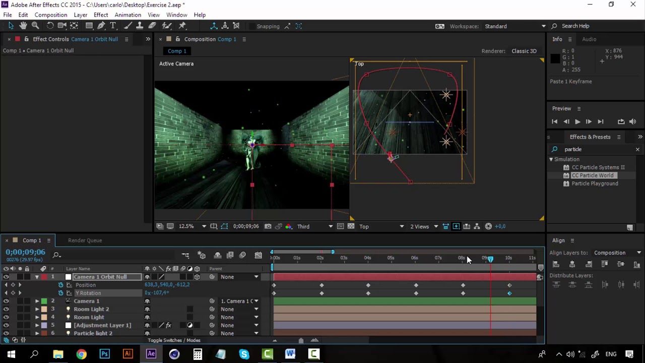 18/20 Camera animation — Motion Graphics: After Effects from Scratch II_ENG