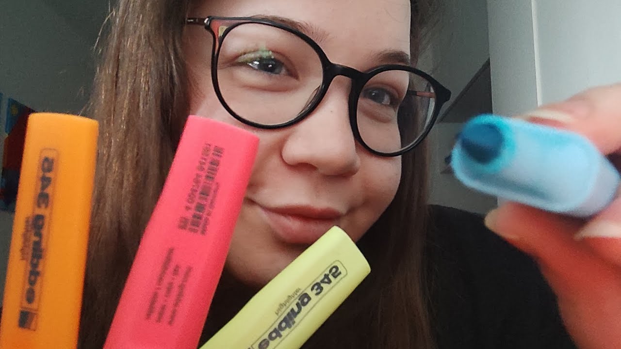 drawing on your face aggressively and clicking ASMR