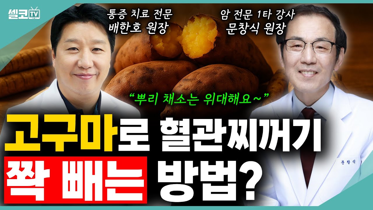 고구마 하나 무심코 먹었을 뿐인데? 혈관에 피가 쌩쌩 돕니다??🚨  (문창식,배한호 원장 편) #고구마 #도라지 #우엉 #더덕