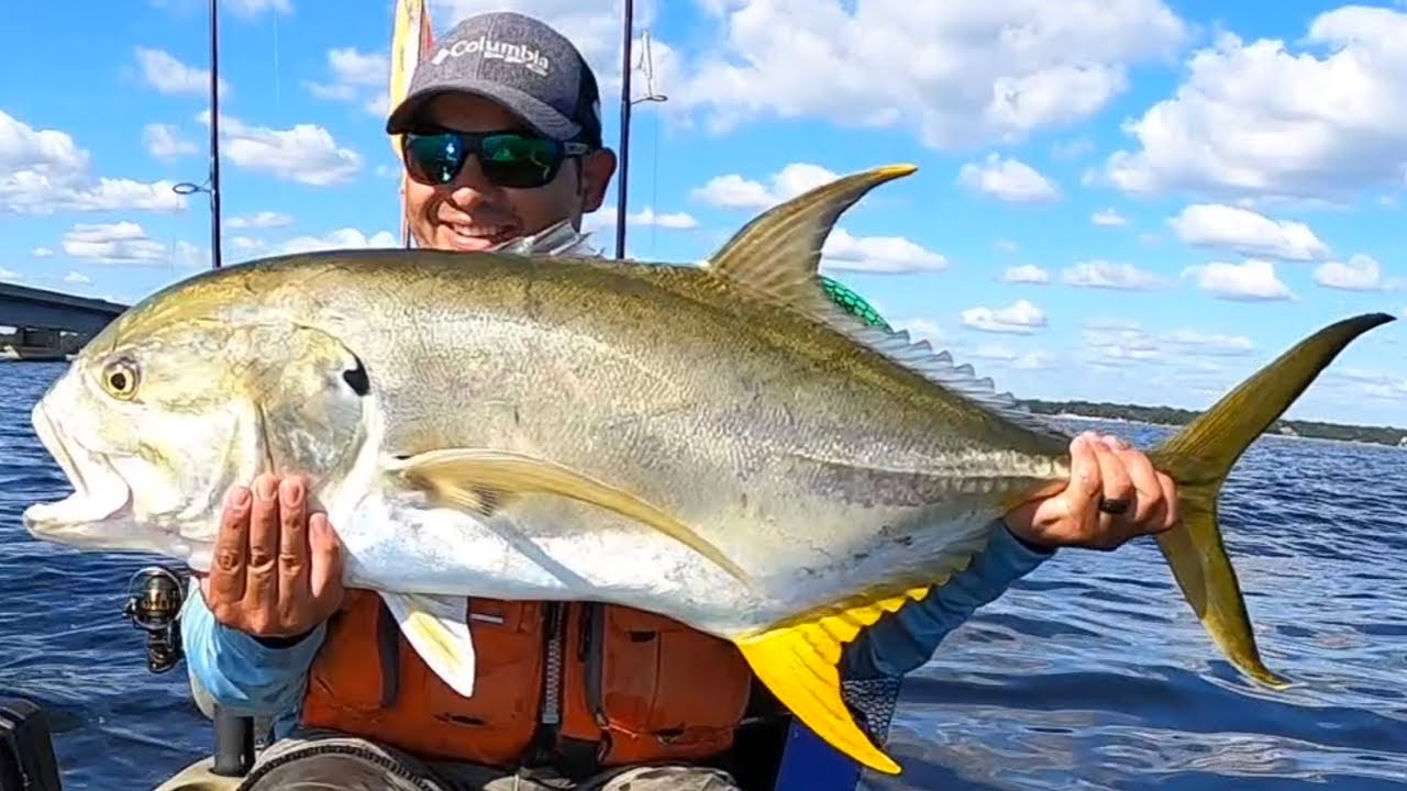 Monster Jack Crevalle | Kayak Fishing Midbay Bridge Choctawhatchee