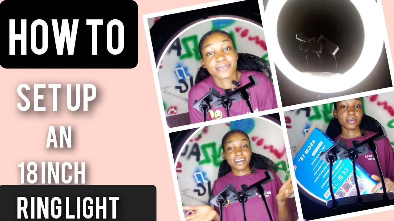 How to assemble an 18 inch ring light|step by step tutorial