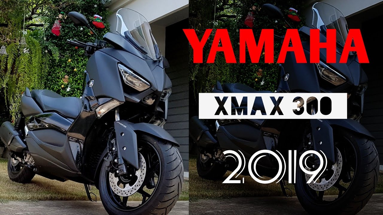 YAMAHA XMAX 300 2019 สีดำต่างจากรุ่น XMAX Iron Max ใหม่ ตรงไหน