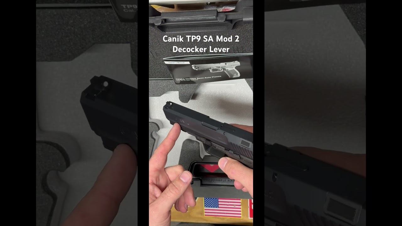 Рычаг декокера Canik TP9 SA Mod 2 #onthebench #canik #safety #decocker #loveitorhateit