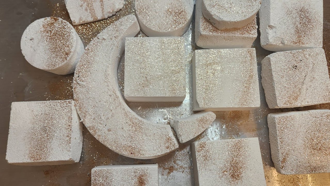 Four Fresh Blocks and C&C Homemade Crush (NO POWDER PLAY) | ASMR