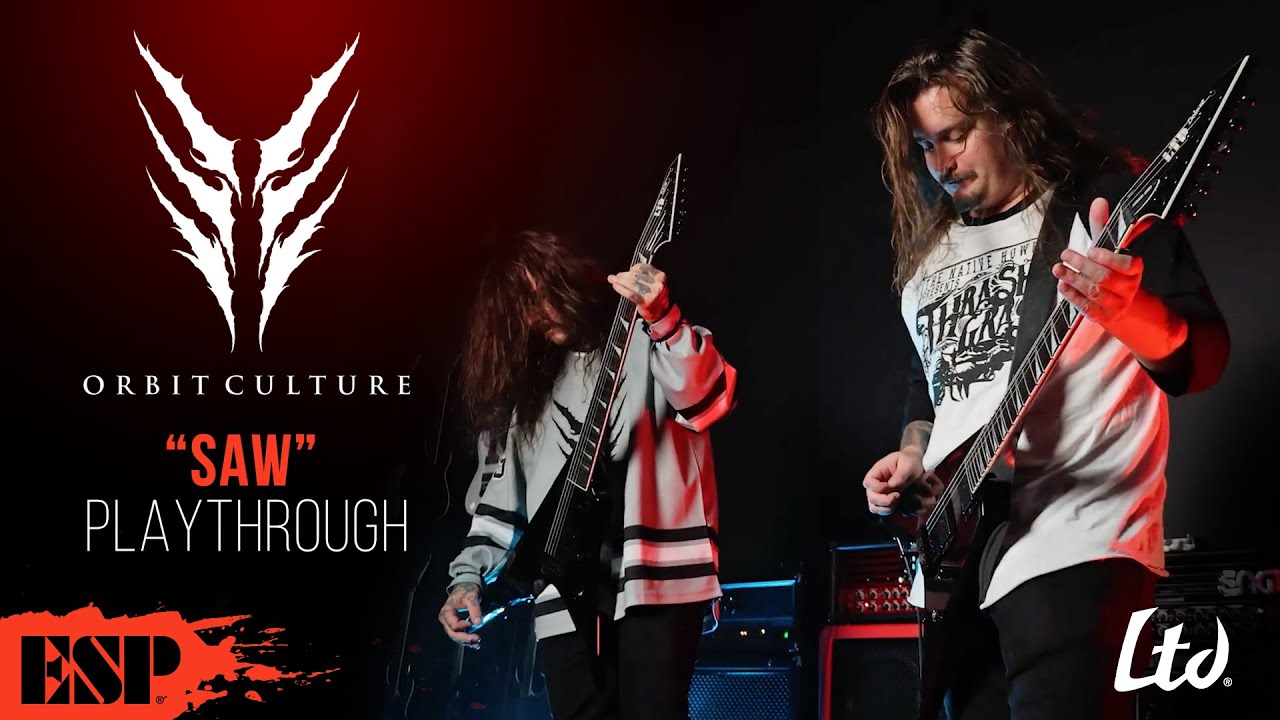 Orbit Culture Saw Playthrough | Exclusive Interview | LTD Arrow-1007 Baritone Evertune | ESP Guitars