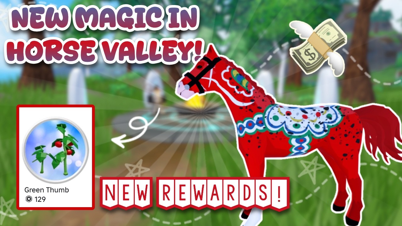 ⭐️ NEW REWARDS + FAST PLANT GROWTH! 🌱 *NEW* Coat Paint!* 🎨 Roblox Horse Valley