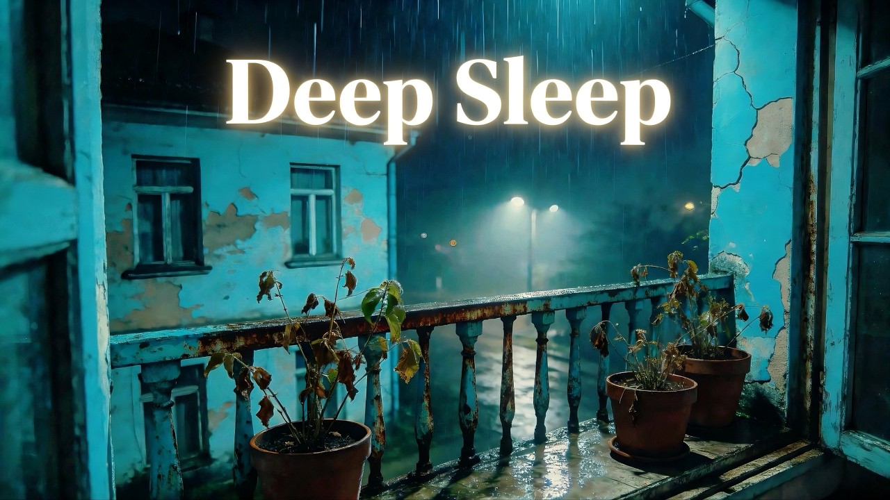 Heavy Rain at Night 🌧 Cozy Warm House for Deep Sleep (No Ads)