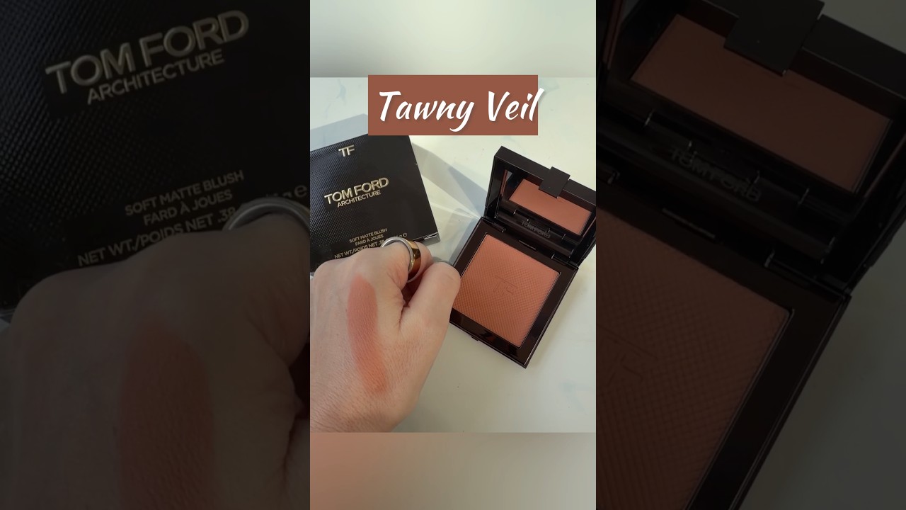 Live swatches of the brand-new Tom Ford Architecture Matte Blush in Tawny Veil 🤎✨