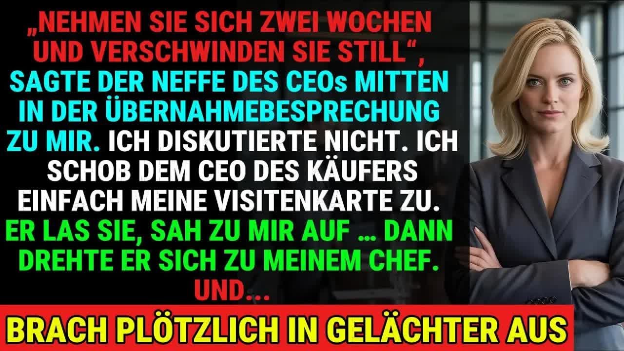 Ich Reichte Ihm Meine Karte – Der CEO Lachte  Dann War Seine Karriere Vorbei