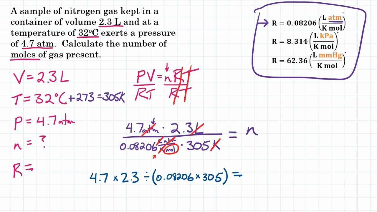 Ideal Gas Law - Practice - 1