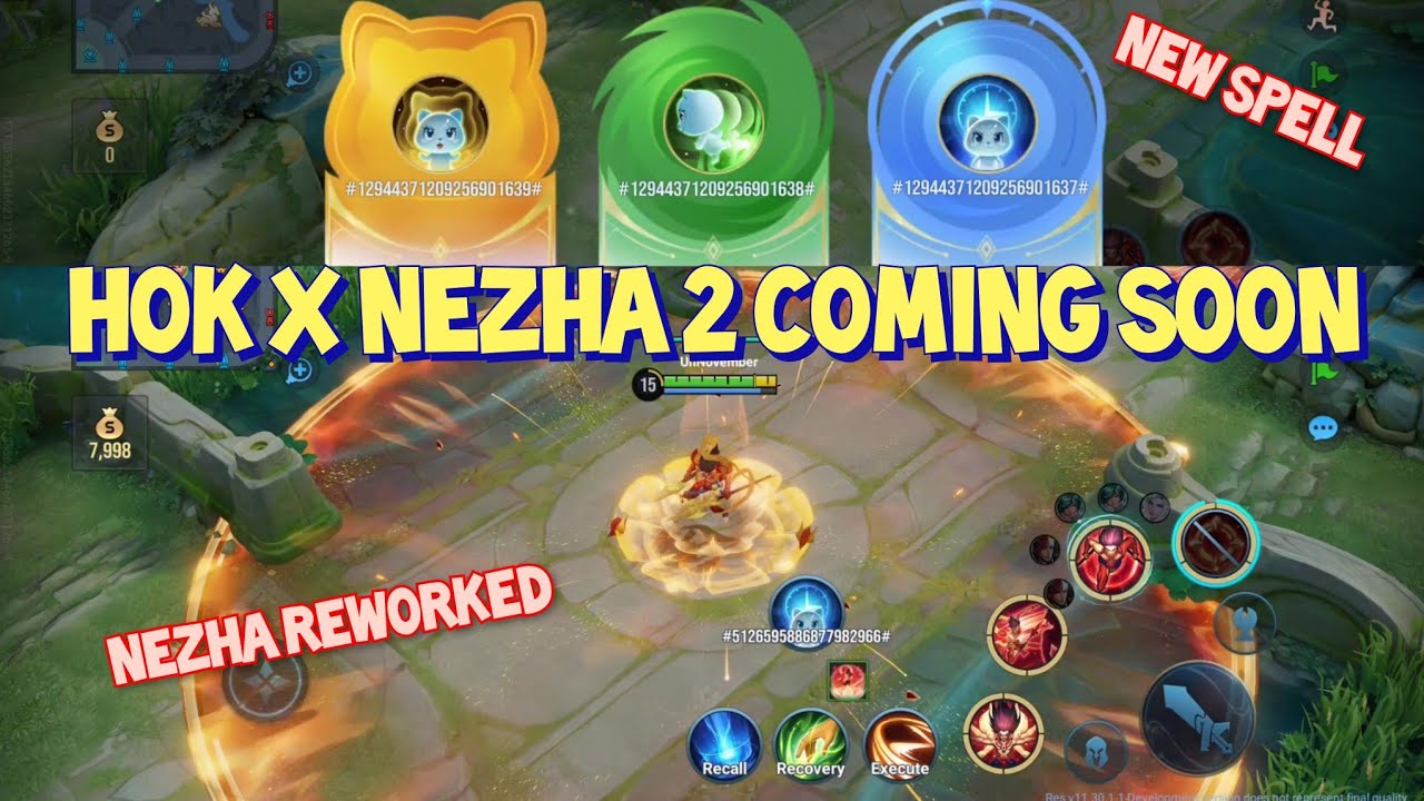 HOK X NEZHA 2 SOON | NEZHA REWORKED & NEW SPRITELING SPELL | HONOR OF KINGS TEST SERVER