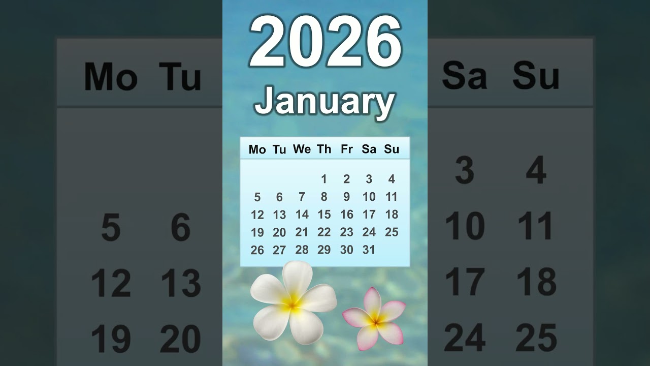 January 2026 Calendar