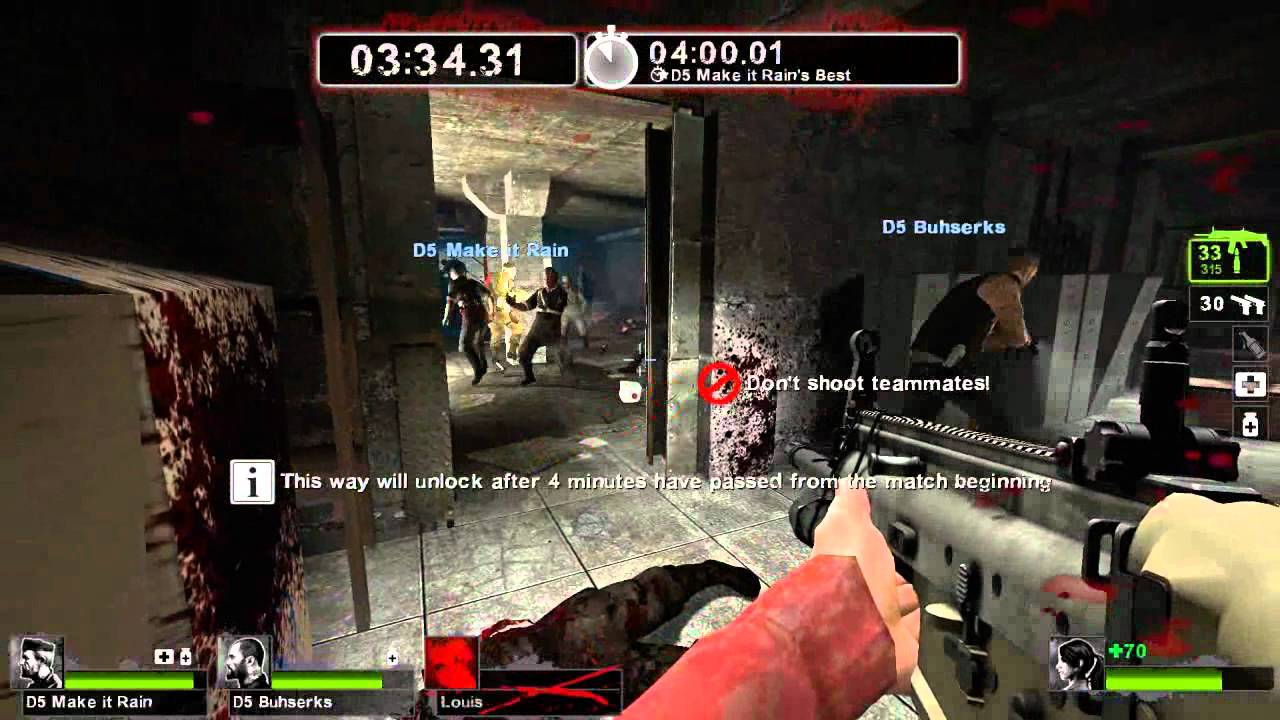 Let's Play L4D 2 w/ D5 Buhserks & D5 Make it Rain