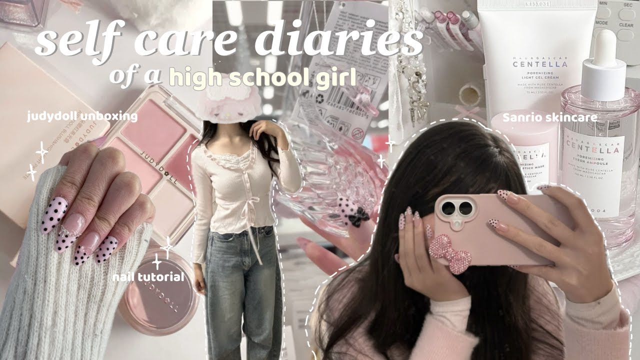 𝜗𝜚⋆₊˚Влог о заботе о себе 🫧🎀 Распаковка Judydoll за $180+, новые ногти (урок), grwm, шопинг со мн...