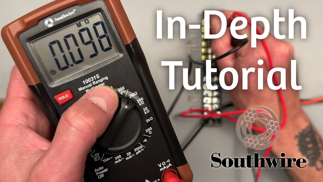 How to Use Southwire 10031S Manual Ranging 10037K Electrical Test Kit Multimeter for Beginners 💡🔌📏