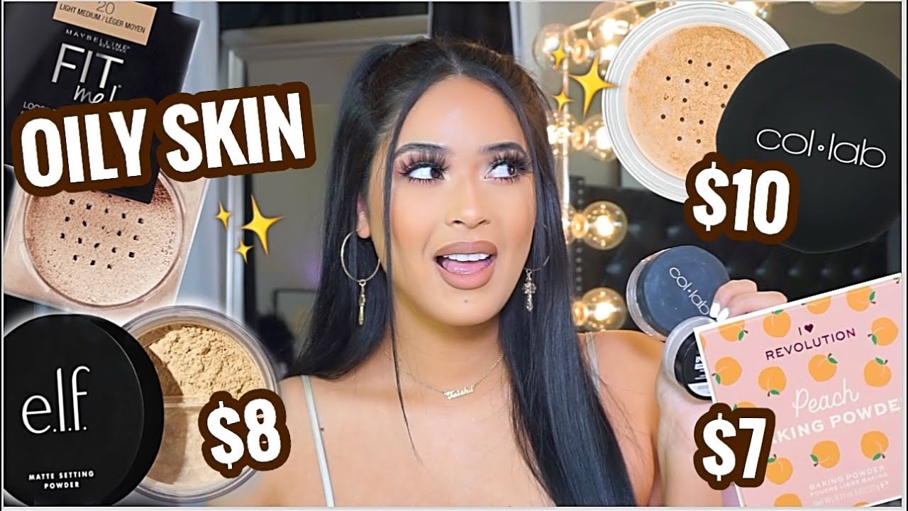 TOP 5 DRUGSTORE SETTING POWDERS for OILY SKIN ! Blurring, Long Wearing + NO FLASHBACK! |Taisha✨