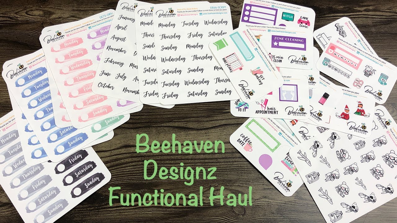 Beehaven Designz Functional Haul + 2018 Sample Pack