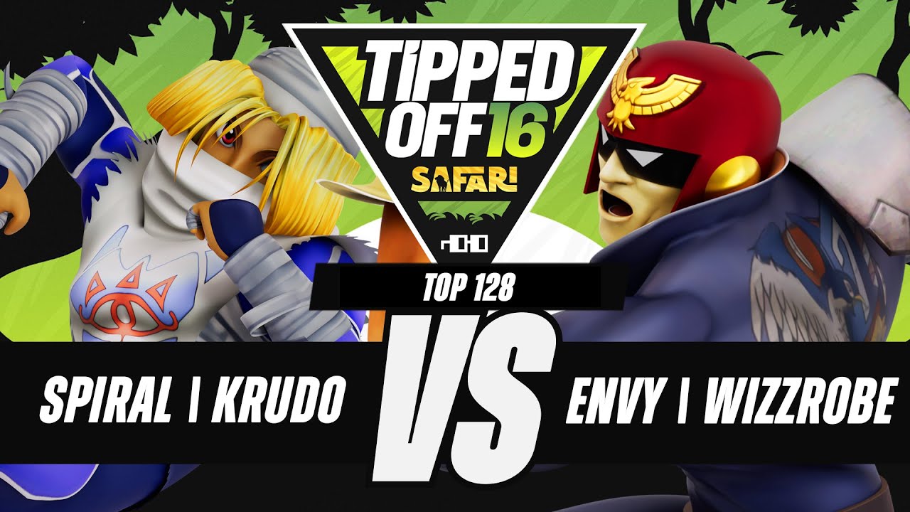 Tipped Off 16: Safari- Spiral | Krudo (Sheik) vs Envy | Wizzrobe (Falcon) - SSBM Singles Top 128 WQF