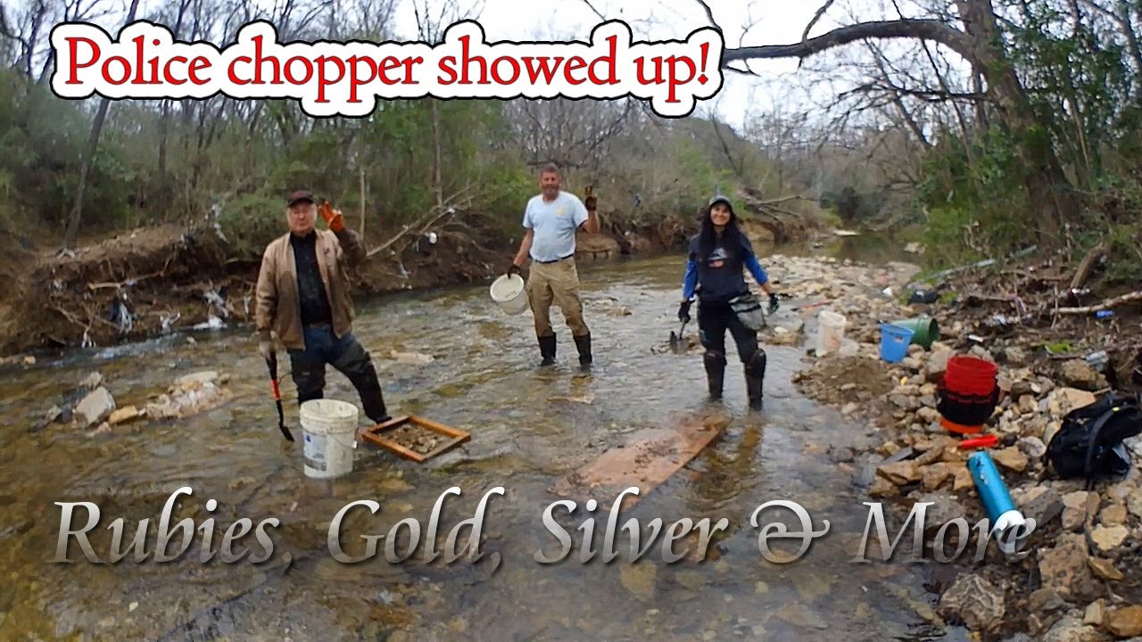 Gold Silver and a Ruby Gemstone FOUND! First Creek Dig of 2020 w/ special guests