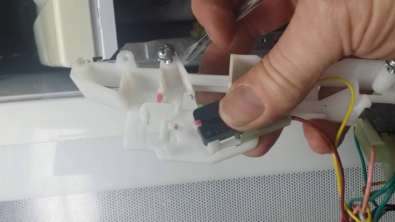 Microwave door switch change walkthrough