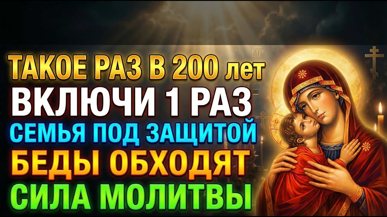 13 марта БОГОРОДИЦА / ВКЛЮЧИ 1 РАЗ / СЕМЬЯ ПОД ЗАЩИТОЙ / БЕДЫ ОБХОДЯТ / СИЛА МОЛИТВЫ