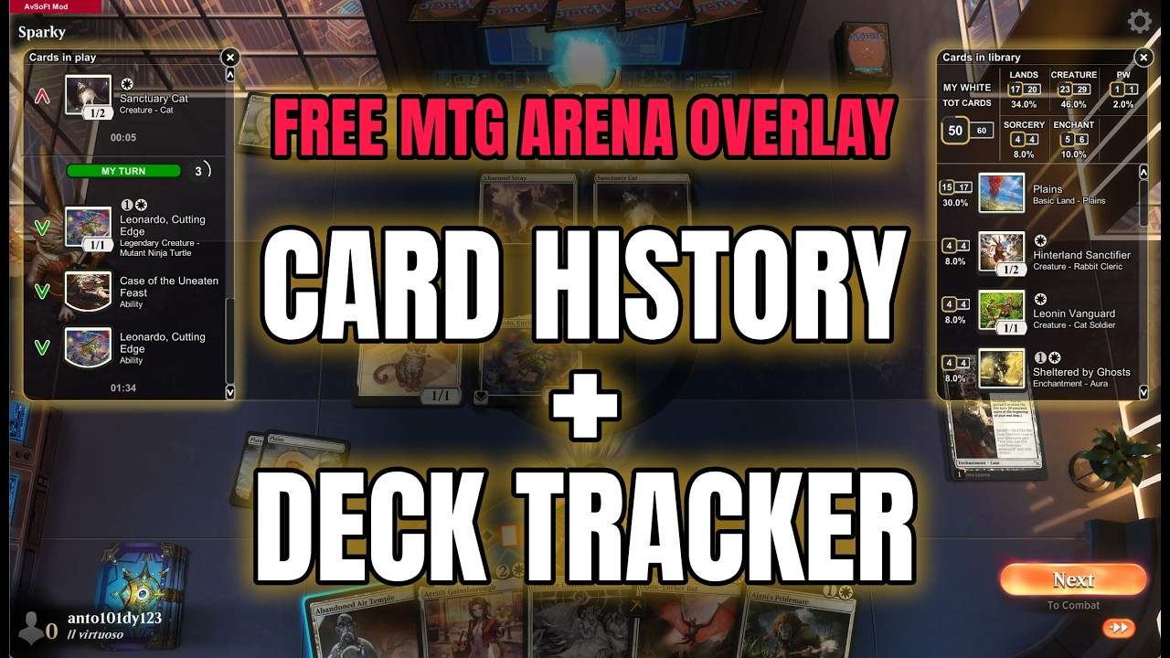 MTG Arena In-Game Overlay: Card History + Deck Tracker (Free) &mdash; AvSoft