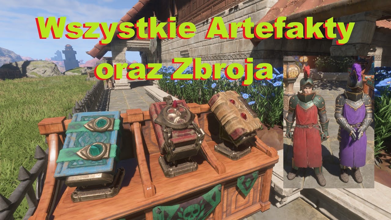 Enshrouded - Wszystkie artefakty oraz zbroja z głuchych grobowców na Gorejących pustkowiach
