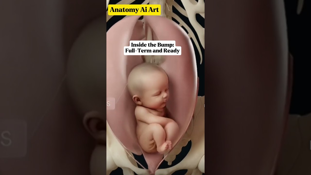Inside the Bump: Full-Term and Ready #baby#pregnant #anatomy #pregnancyjourney #aianatomy #trending