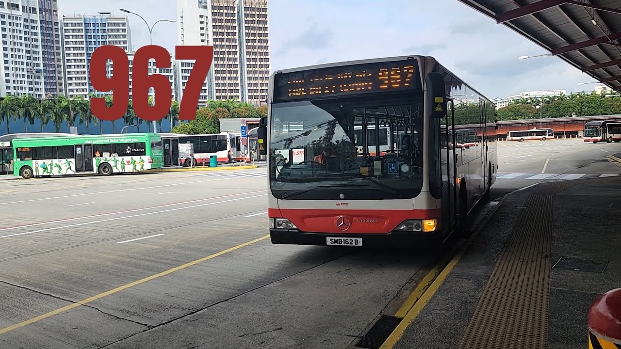 [SMRT] SMB162B on Service 967 (feat. @_my.nightroutine._ ) - Mercedes-Benz Citaro (SMRT Spec)