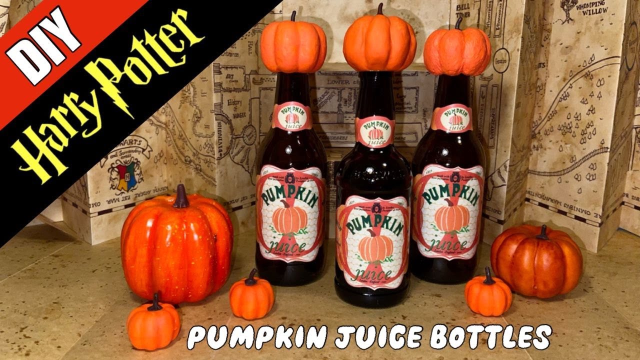 ⚡️Harry Potter DIY: Pumpkin Juice Bottles - Prop