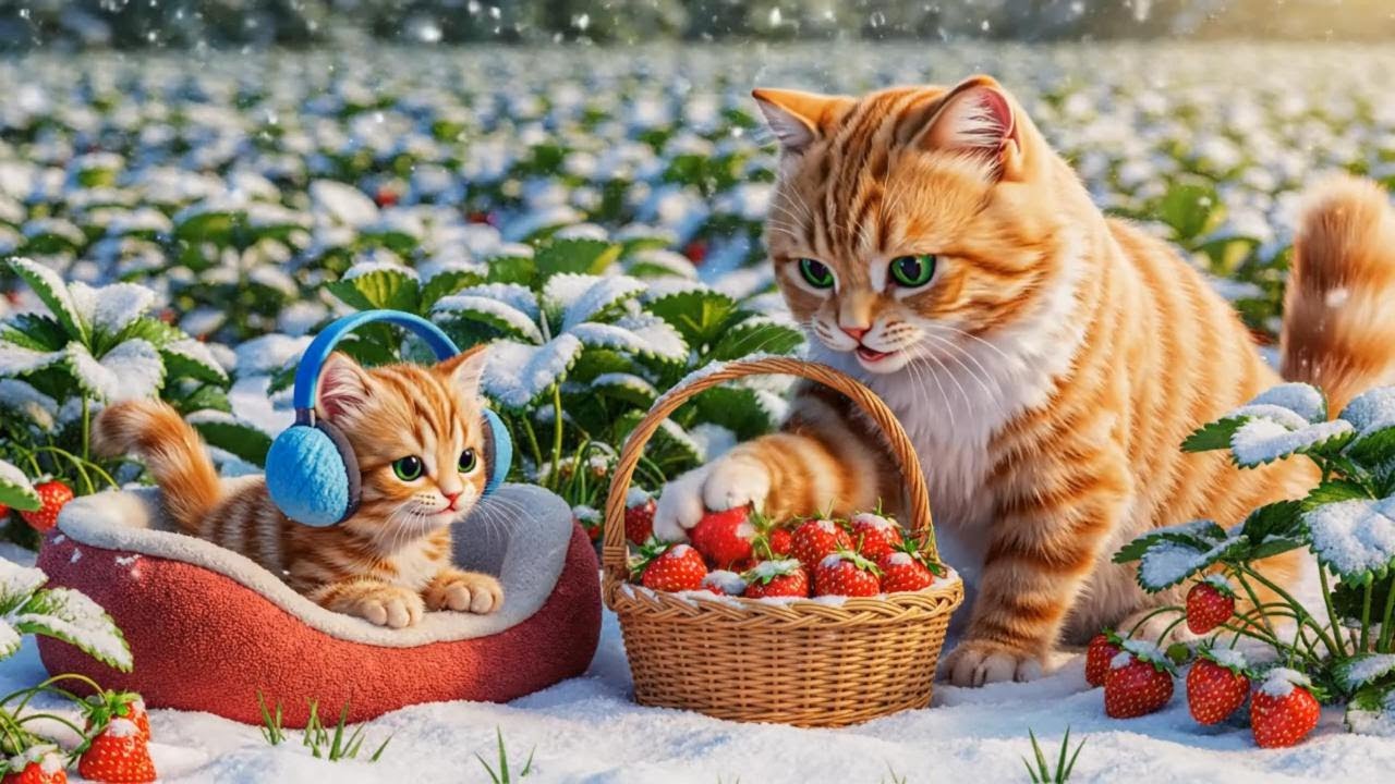 Mama Cat’s Farm Makeover ✂️ | Adorable Cat Animation – Tiger Hat Surprise for Her Kittens 🐯🎩🐾
