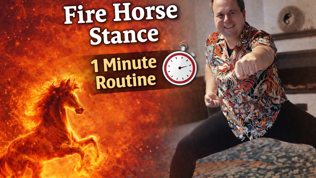 FIRE Horse Stance 2026 – Morning Routine | 1 Minute Hold Together