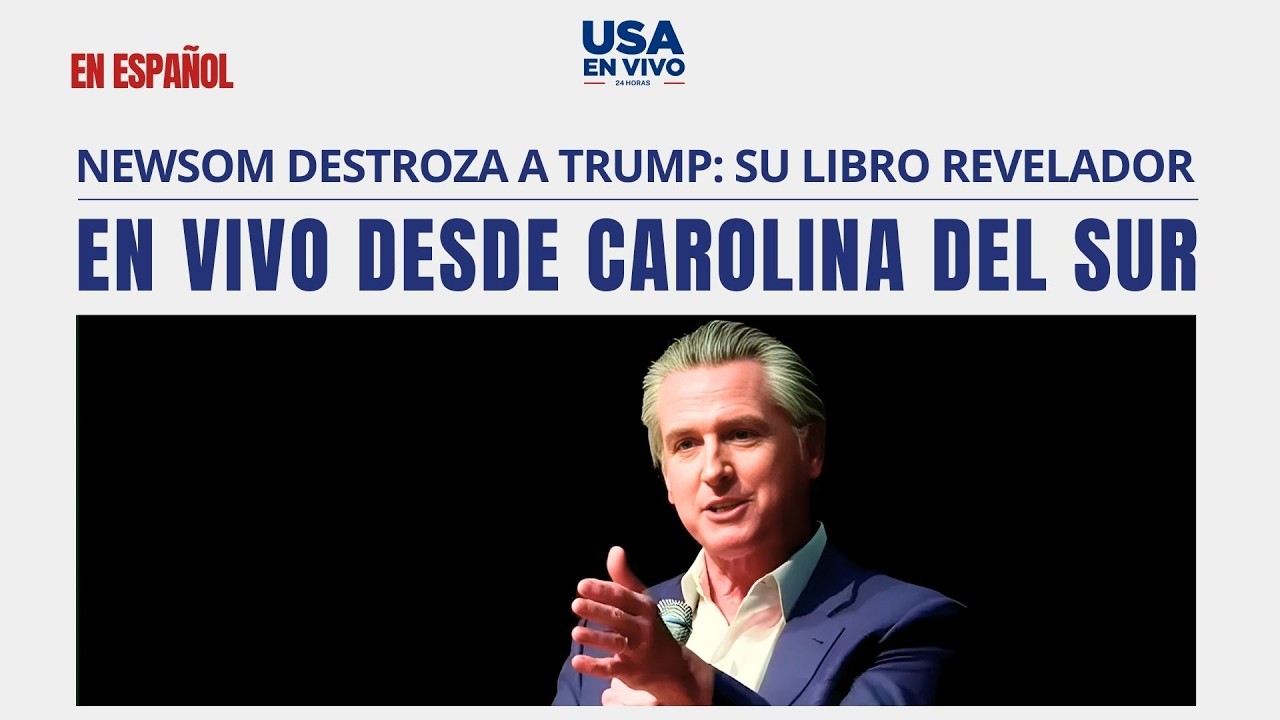 EN VIVO Newsom presenta su memoir y lanza ataques a Trump por tarifas y autoritarismo| USA EN VIVO 🔴