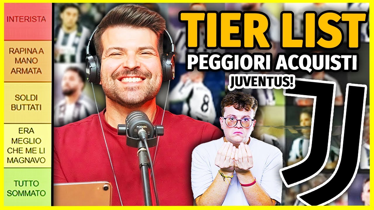 TIER LIST CON I PEGGIORI ACQUISTI DELLA STORIA DELLA JUVENTUS (BLEAH!) - SICKWOLF e LUCA TOSELLI