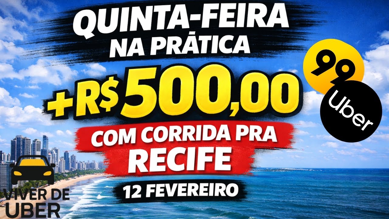 UBER E 99, QUINTA 12 FEVEREIRO NA PRÁTICA EM JOÃO PESSOA-PB. 