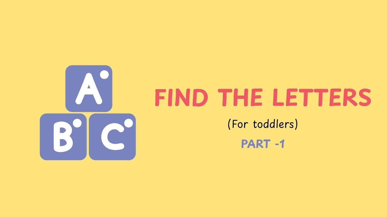 Find the Letter A to G | Alphabet Game for Toddlers | Little Mithran
