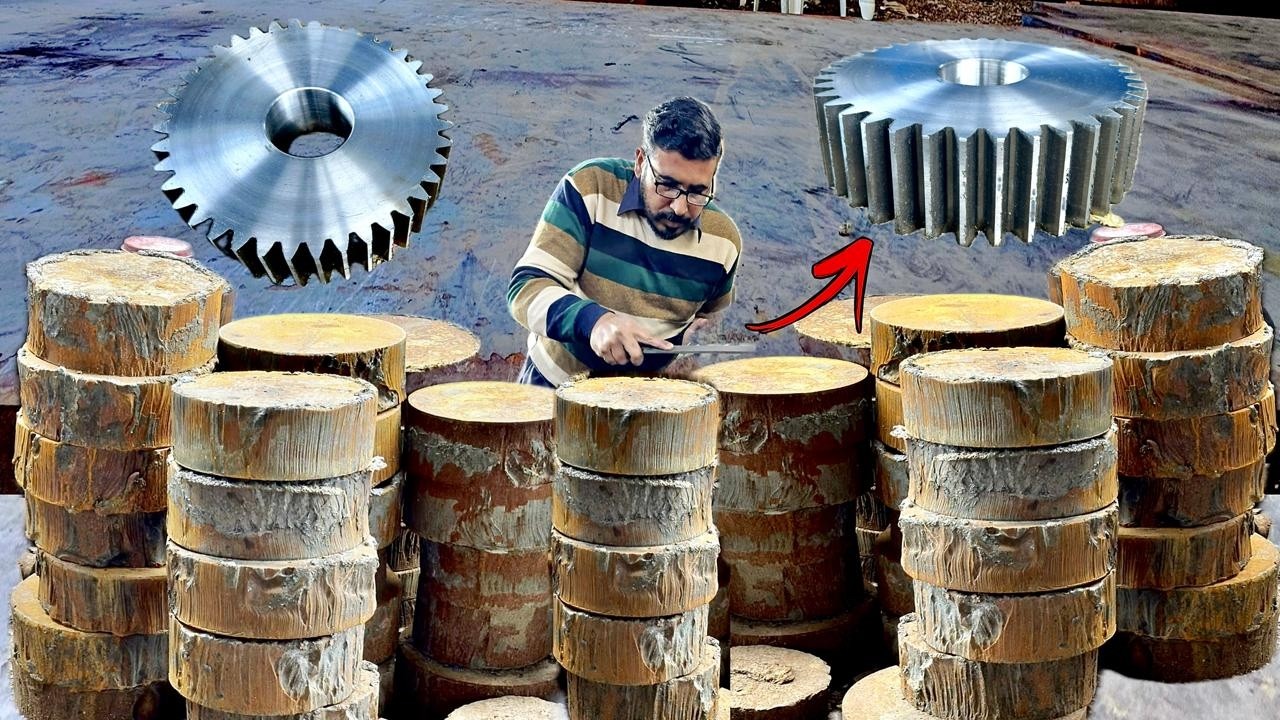 From Scrap Iron to Powerful Gear | Amazing Gear Making Process