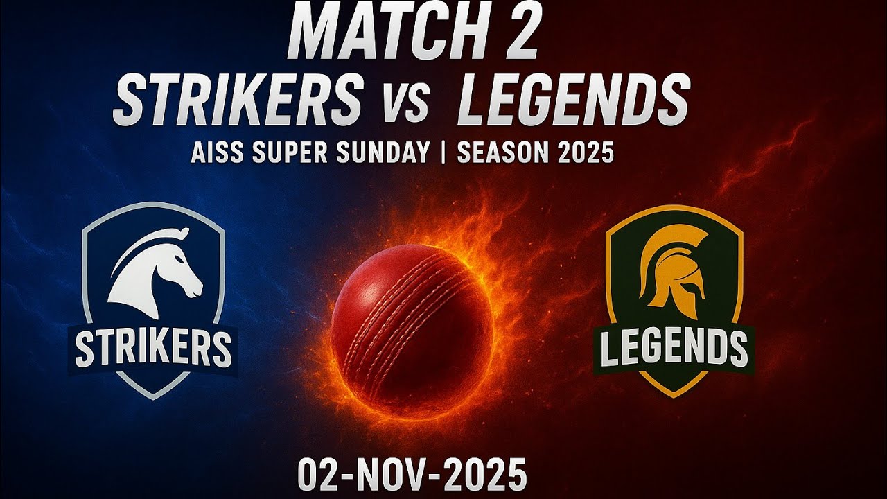 Aiss Legends vs Aiss Strikers | Aiss Tournament 02-11-25 Al Farooq Ground 