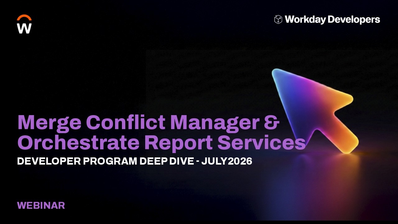 Merge Conflict Manager & Orchestrate Report Services | Developer Deep Dive July 2026