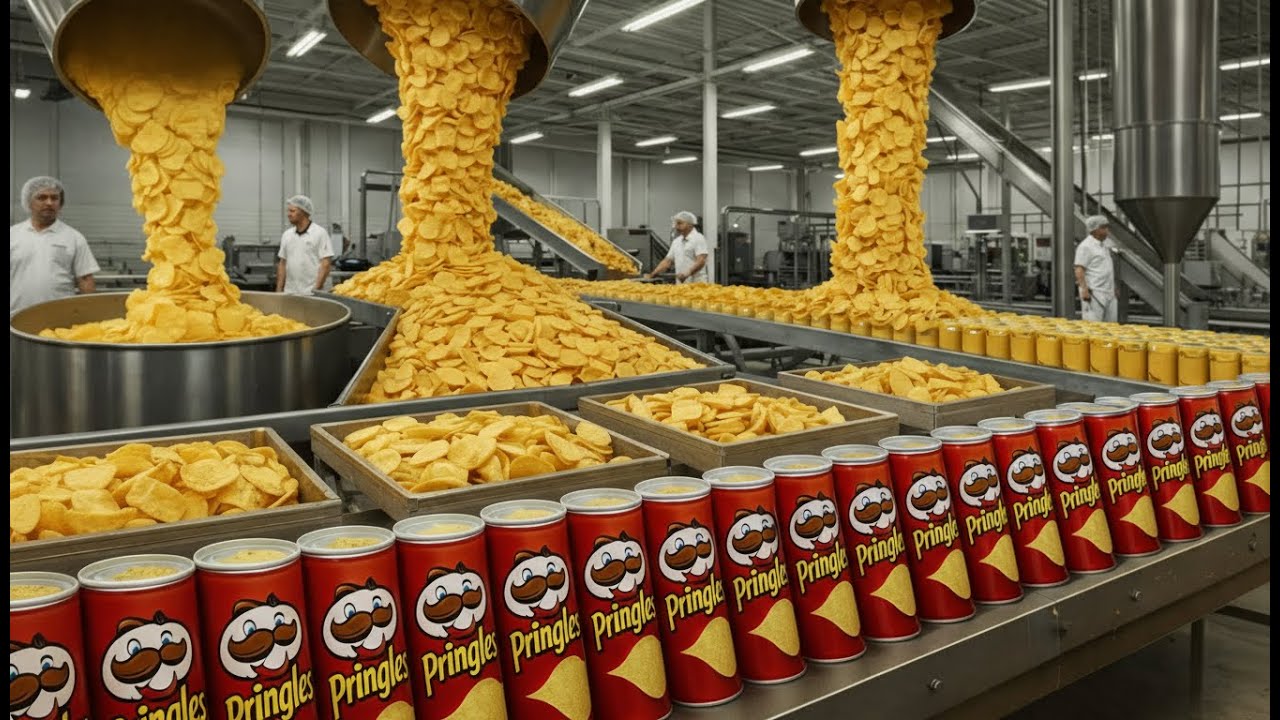 Cómo se Hace Realmente la Patata Pringles – El Impresionante Proceso Industrial Detrás de las Chips
