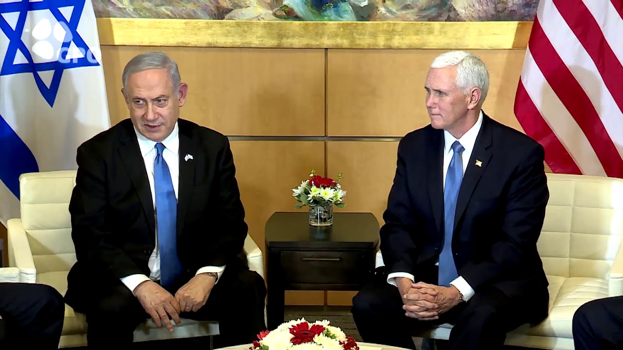 PM Netanyahu Meets with U.S. VP Mike Pence at the U.S. Embassy in Jerusalem