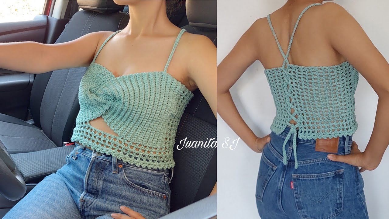 Top tejido a gancho o crochet paso a paso / Cómo tejer  / Tejer a Crochet