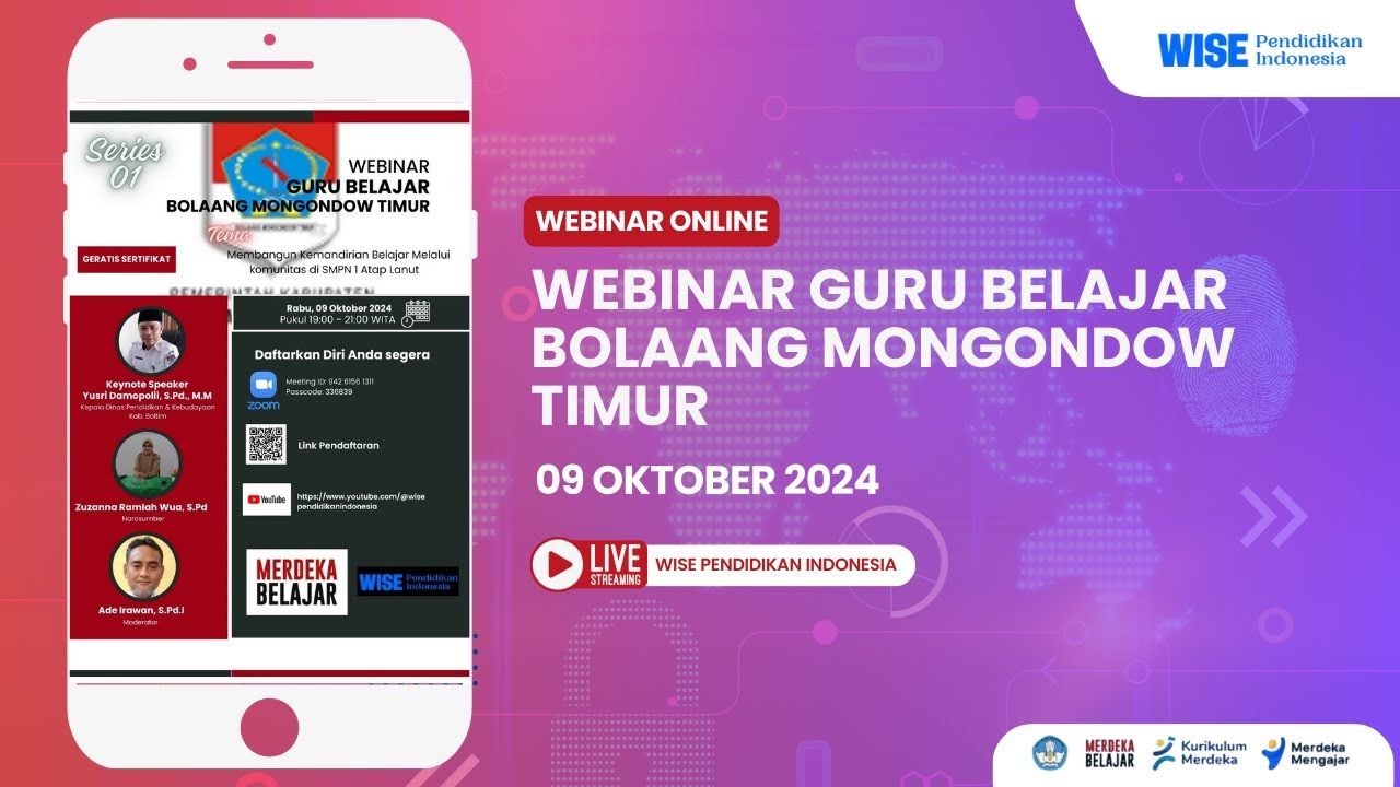 Webinar Guru Belajar Bolaang Mongondow Timur