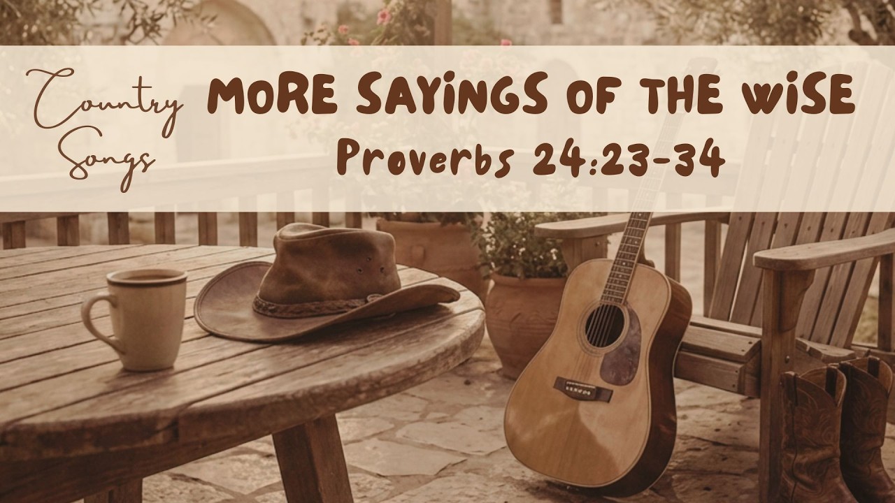 13. More Sayings of the Wise 🐎 Singing Proverbs 24:23-34 🤠 Relaxing Country Christian Songs