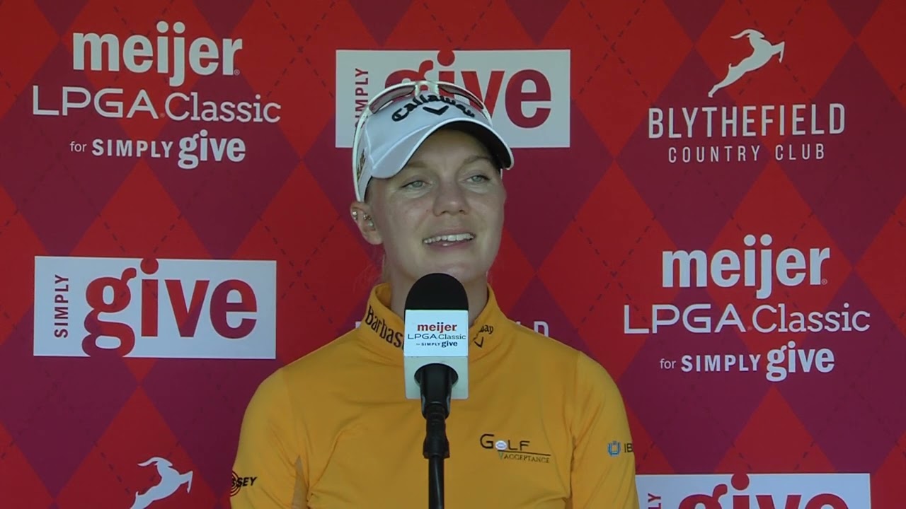 Madelene Sagstr&ouml;m Sweden Flash Interview 2022 Meijer LPGA Classic